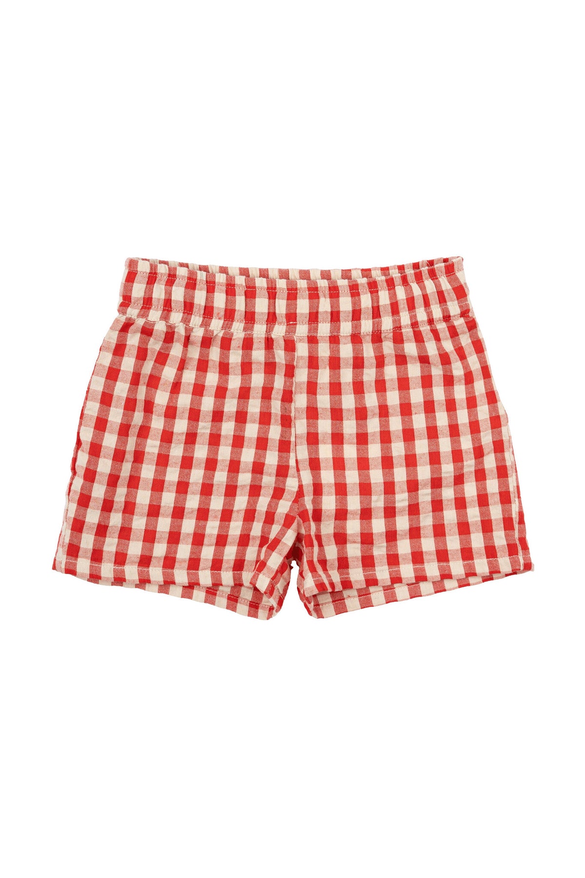 The New korte broek kind Nelly Shorts Poppy Red Check (rood geruit)