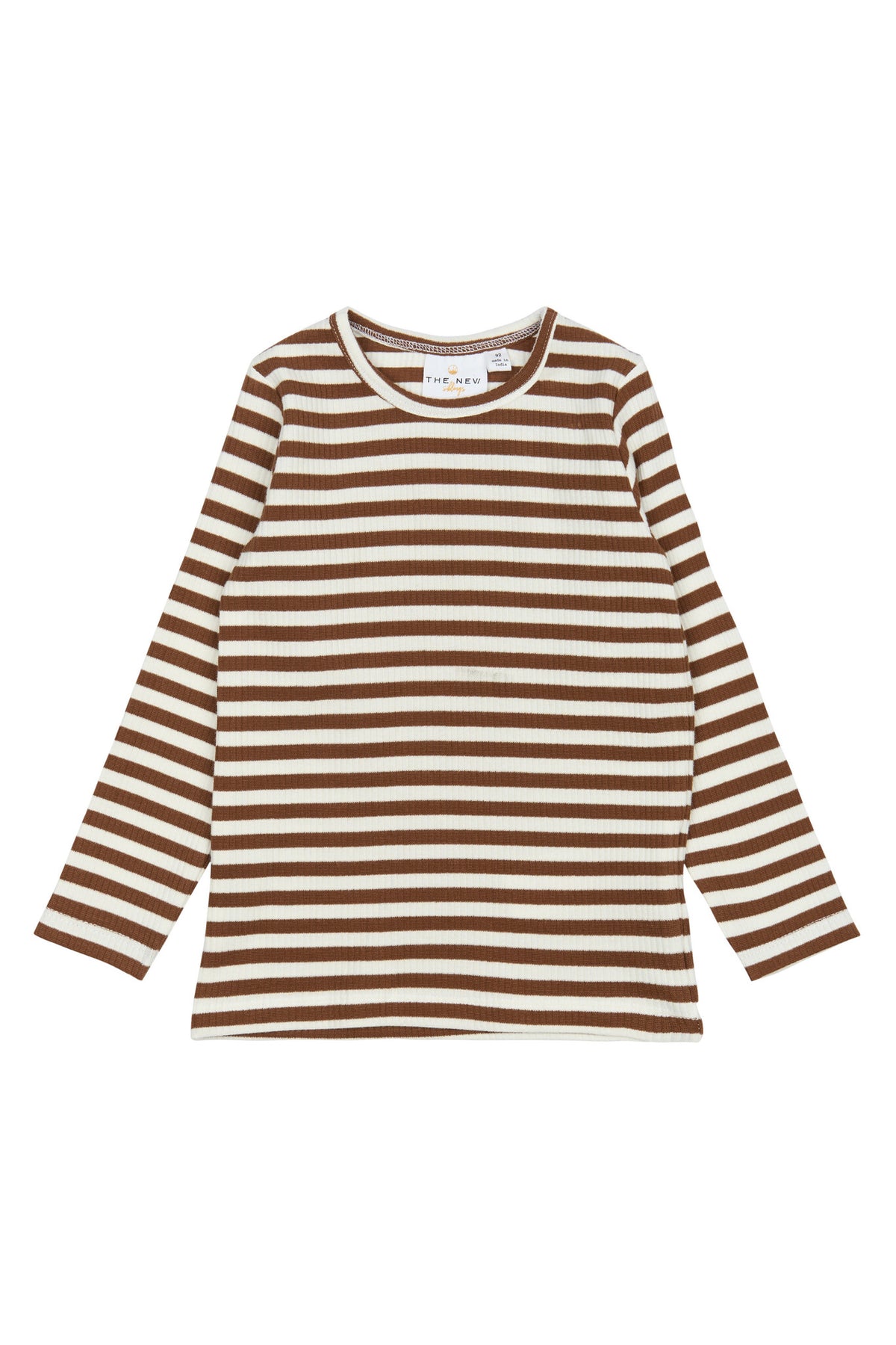 The New shirt kind Longsleeve Streep Fro Bruin