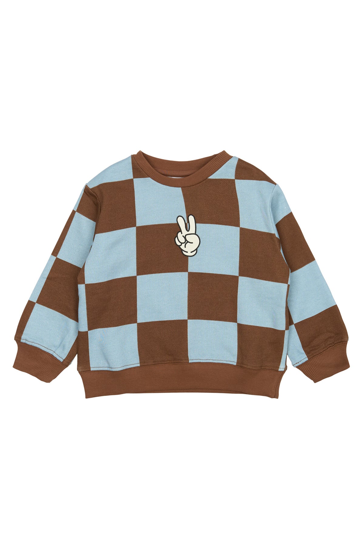 The New sweater kind Pollard Sweater (blauw en bruin)