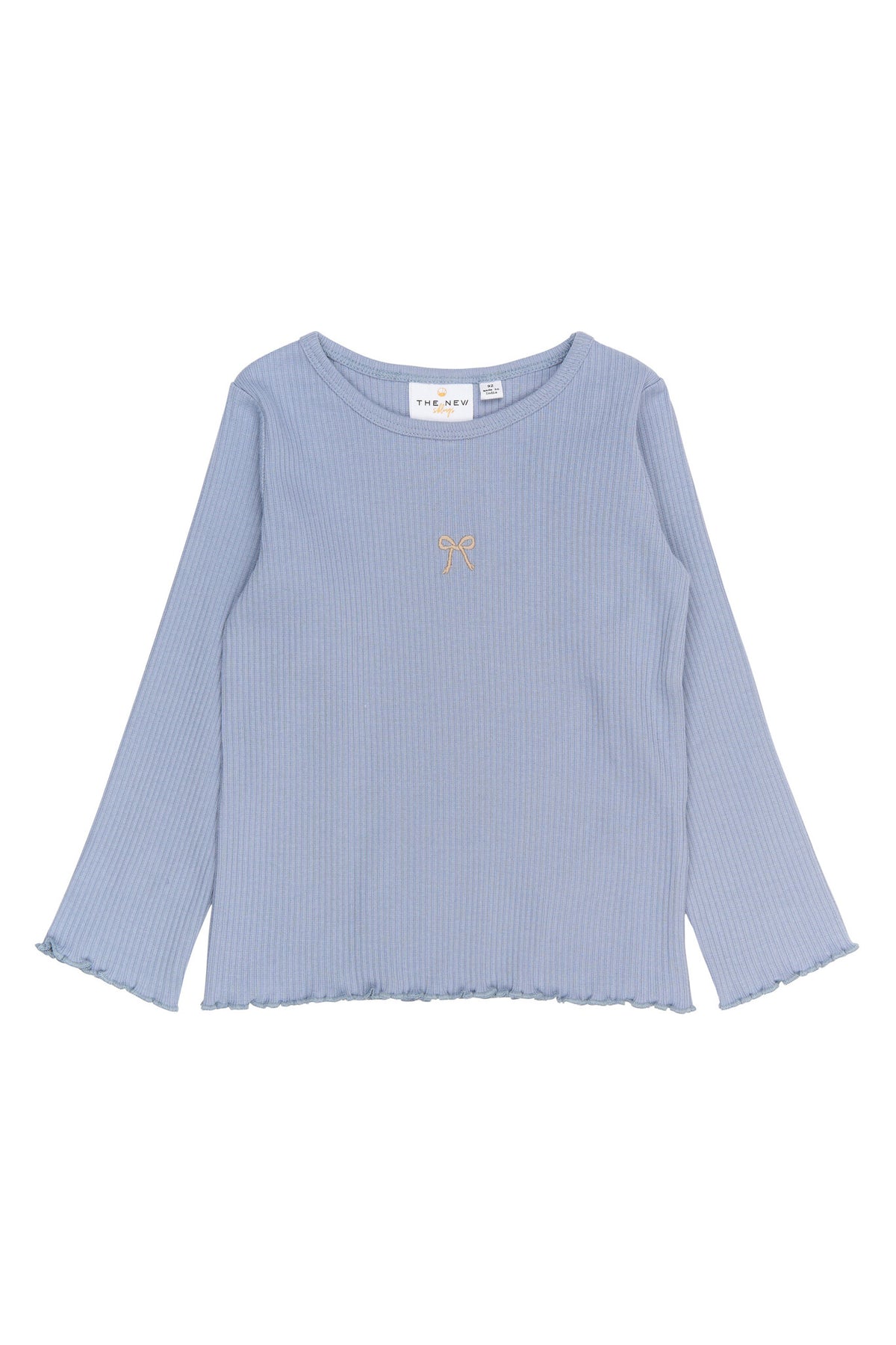 The New shirt kind Rianna Rib Tee lange mouw