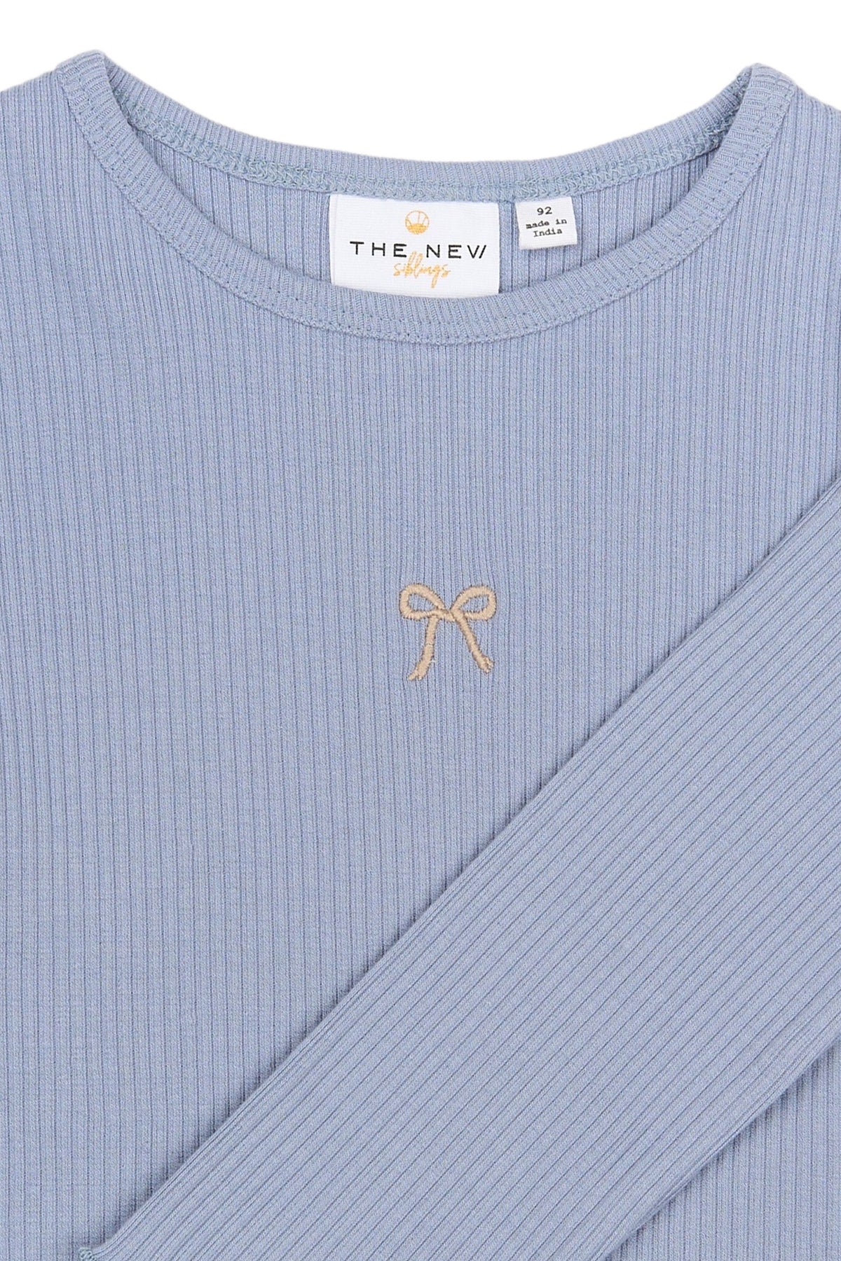 The New shirt kind Rianna Rib Tee lange mouw