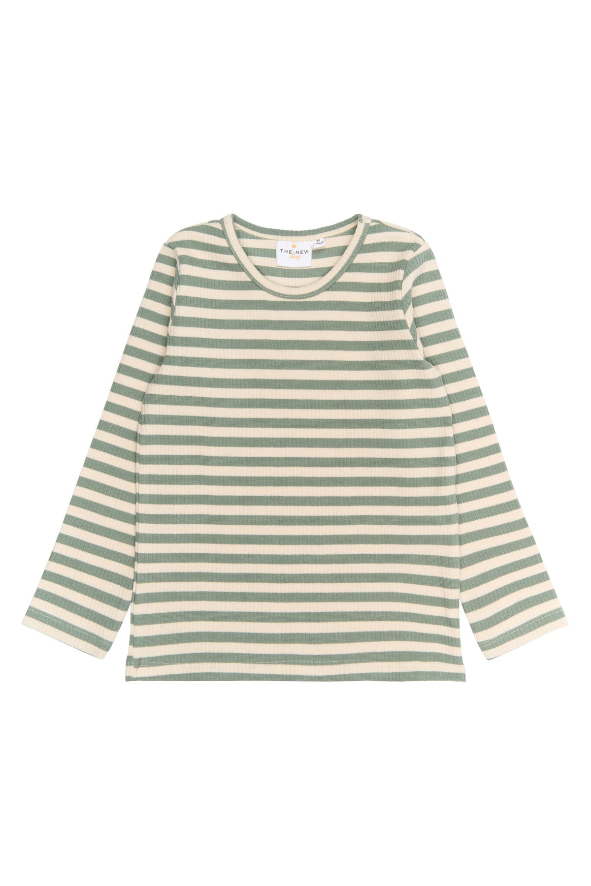 The New shirt kind Fro L/S Rib Tee Lily Pad Striped (gestreept)