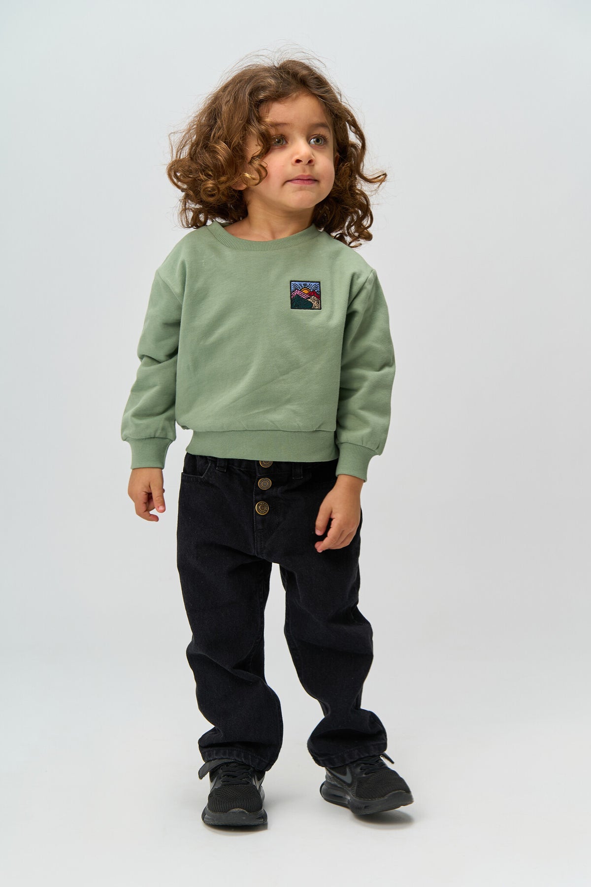 The New sweatshirt kind Rolando OS Sweatshirt Lily Pad (lichtgroen)