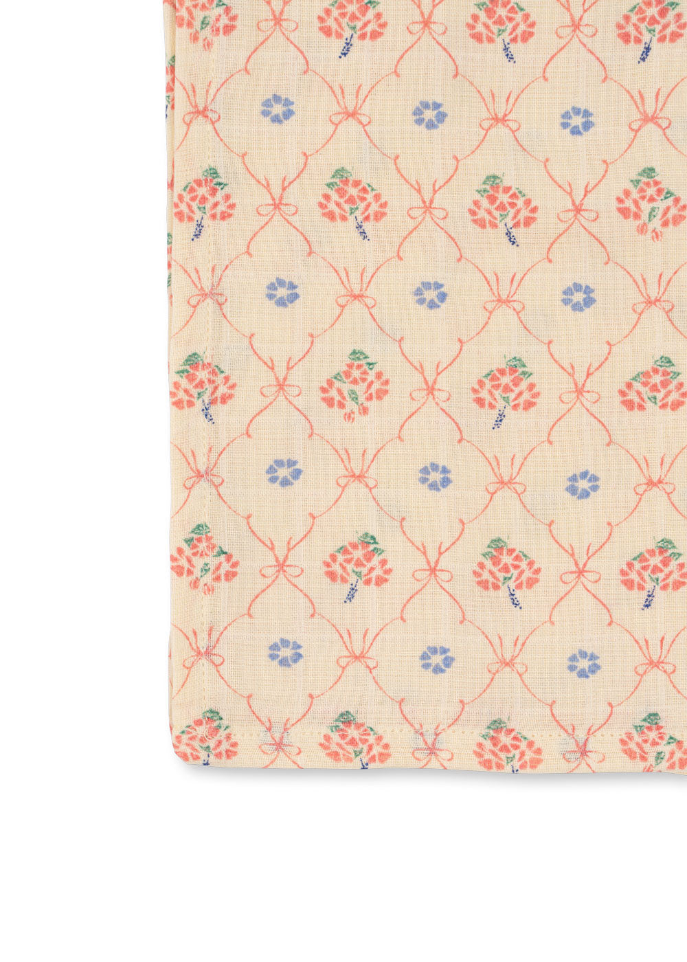 KONGES SLØJD hydrofiele doeken baby 3-pack mousseline GOTS Fleur Decor bloemen